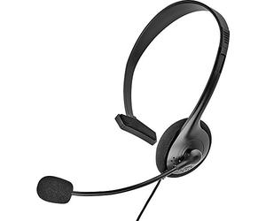 Renkforce Telephone On Ear Casque Filaire Mono Noir Contrôle du Volume Microphone Muet