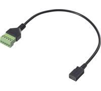 Renkforce USB 2.0 Câble adaptateur [1x USB 2.0 femelle Micro-B - 1x Raccordement par serrage] RF-6443958 30 cm gaine en PVC