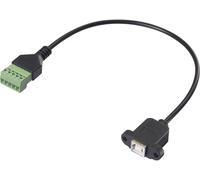 Renkforce USB 2.0 Câble adaptateur [1x USB 2.0 type B femelle - 1x Raccordement par serrage] RF-6443972 30 cm gaine en PVC