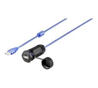 Renkforce Câble USB 2.0 A femelle–A femelle 1.00 m avec capuchon de protection