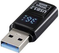Renkforce USB Adaptateur [1x USB-A mâle - 1x USB-A femelle] USB 3.2 Type A Charging Adapter, PD36W, 10 Gpbs LED-Display Laden