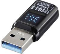 Renkforce USB Adaptateur [1x USB-A mâle - 1x USB-C® femelle] USB 3.2 Type A/C Charging Adapter, PD36W, 10 Gbps LED-Display Laden