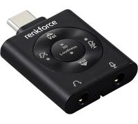 Renkforce USB-C®, audio Adaptateur [1x USB-C® mâle - 1x Microphone (jack 3,5 mm), Casque (jack 3,5 mm)] RF-SGA-171