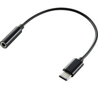 Renkforce USB-C®, audio Câble adaptateur [1x USB-C® mâle - 1x Jack femelle 3.5 mm] 15.00 cm flexible