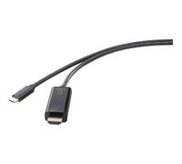 Renkforce USB-C® / HDMI Câble adaptateur USB-C® mâle, Fiche mâle HDMI-A 1.80 m
