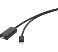 Renkforce USB-C® / Mini-Display Câble adaptateur USB-C® mâle, Fiche mâle Mini DisplayPort 5.00 m noir RF-3421684 Câble