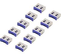 Renkforce USB Port Lock RF-4695230 10er Set Argent-Bleu RF-4695230 (RF-4695230)