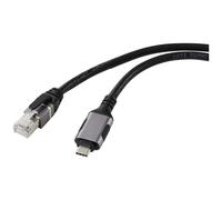 Renkforce USB, réseau informatique Câble adaptateur [1x USB-C® mâle - 1x RJ45