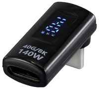 Renkforce USB4® Adaptateur [1x USB-C® mâle - 1x USB-C® femelle] USB4® L-Type Male to Female Charging Adapter, 8K, 140W, 40 Gpb