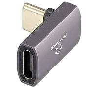 Renkforce USB4®, USB-C® Adaptateur [1x USB-C® mâle - 1x USB-C® femelle] RF-3778586 8K UHD, coudé à 90 ° vers le bas