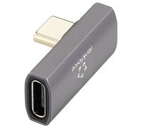 Renkforce USB4®, USB-C® Adaptateur [1x USB-C® mâle - 1x USB-C® femelle] RF-3778672 8K UHD, coudé à 90° vers la droite
