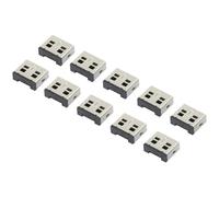 Renkforce Verrouillage de port USB rf-USBBlocker-02 jeu de 10 argent sans clé
