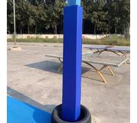 RENLXFI Coussin De Poteau De Sécurité Sportif Enveloppant, Rembourrage en Mousse pour Poteau Carré en Ciment/Acier/béton, Résistant Aux Chocs, Bleu(H 3.5ft/107cm,10X10in(25X25CM))