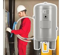 RENLXFI Réservoir d'air Réservoir d'air en Acier De 30 L, Réservoirs Récepteurs De Compresseur d'air Vertical À 5 Ports, Conteneurs De Récipients À Pression De Gaz