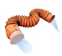 RENLXFI Tuyau de Ventilation Tuyau Flexible pour Conduit d'air De 150mm 200mm 300mm 350mm 450mm 500mm 600mm 700mm 800mm Diamètre, Gain De Place, Montage Facile avec Crochets en D(Dia 150mm,Long 2m)