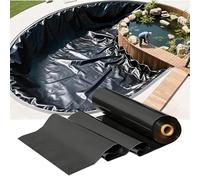 Renmlion Bâche de Bassin 4x6m 7x8m 8x10m 10x15m，Grande Membrane de Bassin，bâche de sous-Couche en PEHD，bâche de Jardin en Caoutchouc pour étangs à Poissons，Cascades，fontaines et lac Artificiel(2x5m)