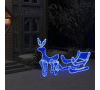 Renne à LED avec traîneau et maille 432 LEDs