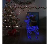 Renne de décoration de Noël Acrylique 140 LED blanc chaud 120 cm