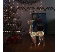Renne de décoration de Noël Acrylique 140 LED colorées 120 cm,Éclairage de Noël,2.68KG-329784