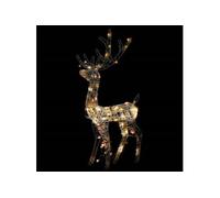 vidaXL Renne de décoration de Noël Acrylique 140 LED colorées 120 cm
