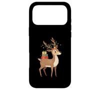 Renne de Dessin Animé avec Paquets et Cornes Décorées Coque pour iPhone 17 Pro Max