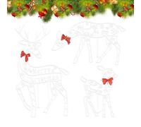 Renne De Extérieur | Décor Saisonnier Porche | Ornements De Jardin Cerf Debout | pour Propriétaires Organisateurs De Fêtes Jardin Porche Pelouse Patio Arrière-Cour