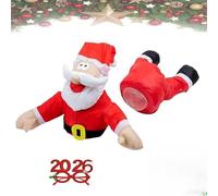 Renne De Noel Decoration Interieur Et ExtéRieures - Renne Qui S'éCrase avec Autocollant en Verre et Animation de Coups de Pied, Murales Decoration Noel, Maison Deco Noel, Cadeau de Noël. (Père Noël)