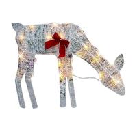 Renne De Noël Illuminé Décorations Festives Imperméables | Décorations De Noël Avec Cerf Lumineux Pour Maison Jardin Fêtes Vacances Extérieur Pelouse