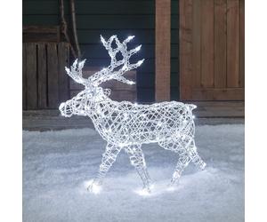 Renne de Noël Lumineux Arkendale de 70 cm à LED Bicolore