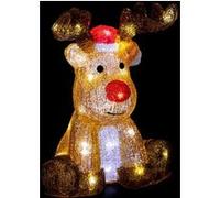 Renne de Noël lumineux H30 cm extérieur 9 G