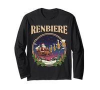Renne de renbier drôle Design de Noël drôle Manche Longue