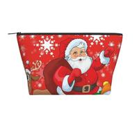 Renne du Père Noël et Bonhomme de Neige avec imprimé Flocon de Neige, Trousse de Toilette Trousse de Maquillage Sac à cosmétiques Trousse de Toilette de Voyage Portable