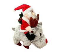 Renne Électrique Du Père Noël, Jouet Animé Musical,Décoration De Table Noël | Il Ne S'agit Pas D'une Figurine Statique : Ce Père Noël Monte Réellement Son Renne, Tord Son Corps Et Joue De La Musique