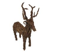 Renne en métal tressé - 76 cm de haut - Décoration de Noël