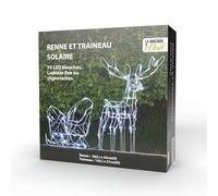 Renne et traineau lumineux - LED solaire