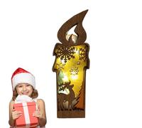 Renne lumineuse | Décoration de vacances d'intérieur, LED Figurine de Noël en bois pour décoration de Noël intérieure