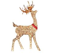 Renne lumineux à DEL pour intérieur ou extérieur (rouge, 30 x 15 cm)