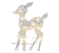Renne Lumineux Noël Exterieur, Décorations Extérieures De Renne, Cerf Illuminé Décor Noël, Renne Noel Exterieur LED, Decoration Noel Exterieur En Métal Pour Fête, Jardin, Cour, Vacances, Décoration D'
