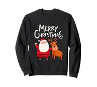 Renne Père Noël Merry Christmas Mignon Noël Sweatshirt
