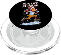 Renne Rudolph Noël Running Runner Costume Marathon PopSockets PopGrip pour MagSafe