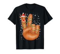 Renne Signe de Paix rétro lumières de Noël Enfants Tout-Petits garçons T-Shirt