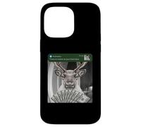 Renne There is Motion At Your Front Door Cerf Noël Coque pour iPhone 14 Pro Max