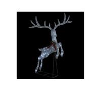 vidaXL Renne volant de décoration de Noël 120 LED Blanc froid Blanc 329769