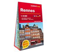 Rennes 1/15.000 (carte format poche laminée - plan de ville)