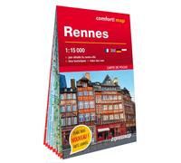 Plan de poche plastifié - Rennes mini | Express Map