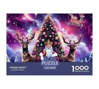 Rennes de Noël 1000 Pièces Noël Puzzles pour Adultes Un Puzzle Difficile Jeu Éducatif Défi Jouets Divertissement Puzzles Classiques pour Adultes Et Enfants À Partir De Activité Familiale Parf