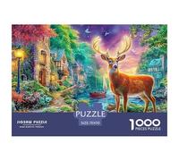 Rennes de Noël Puzzle pour Adultes - 1000 Pièces De Qualité Supérieure : Le Défi Ultime du Puzzle pour Tous (Homme, Femme, Adulte, Enfant 14+) 70x50cm/1000pcs