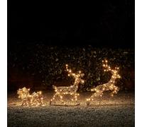 Rennes et Traîneau de Noël Lumineux Studley