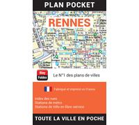 Rennes, Ille-et-Vilaine - Plan de ville "pocket" | Blay Foldex