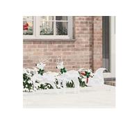 Rennes LED 3 pcs Blanc Froid tissu, Décor de Noël, lumières festives, ornements durables, pièces déco 42012986